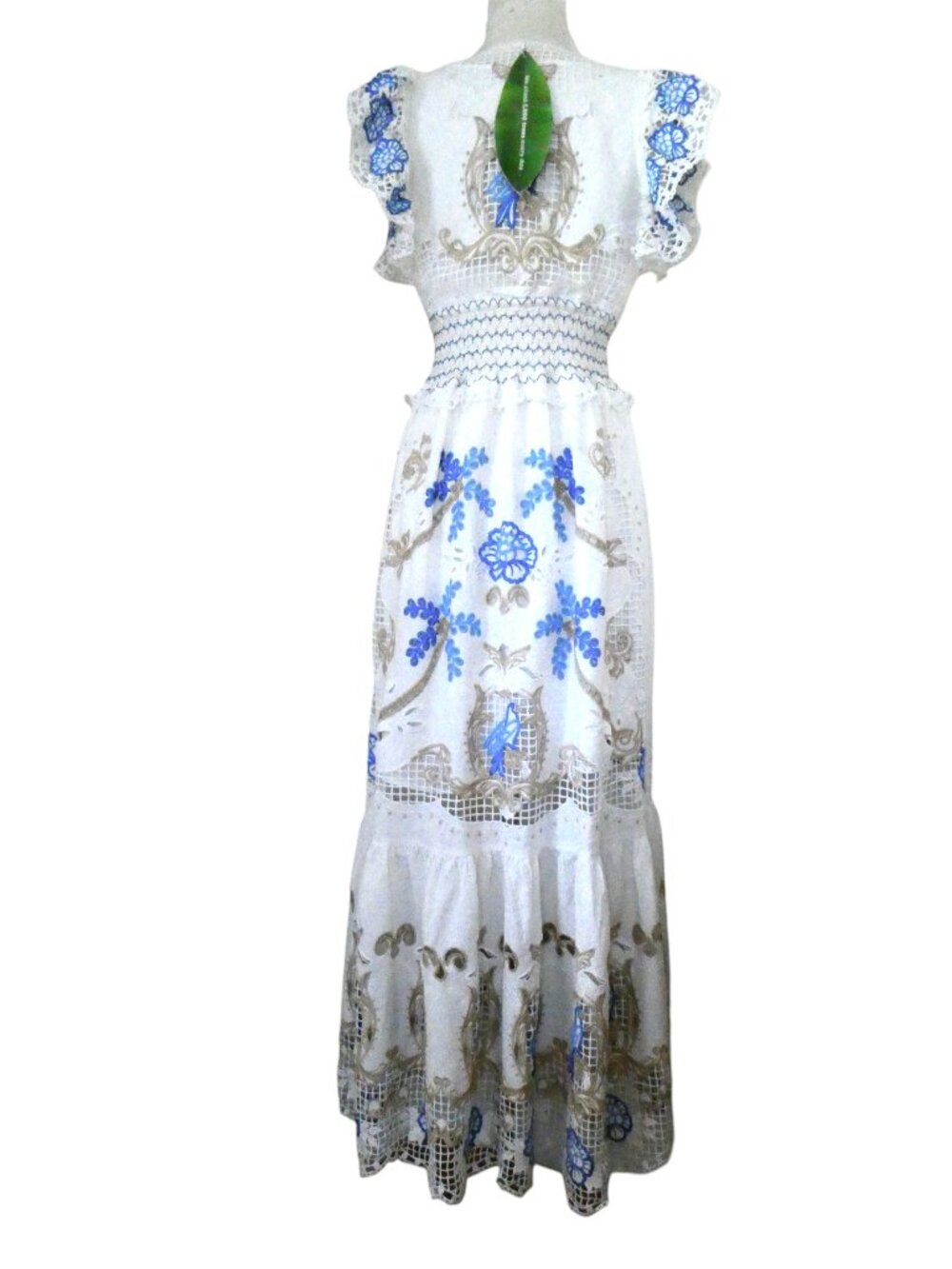 FARM RIO Romantic Richelieu maxi dress NWT sz S - Picture 4 of 9